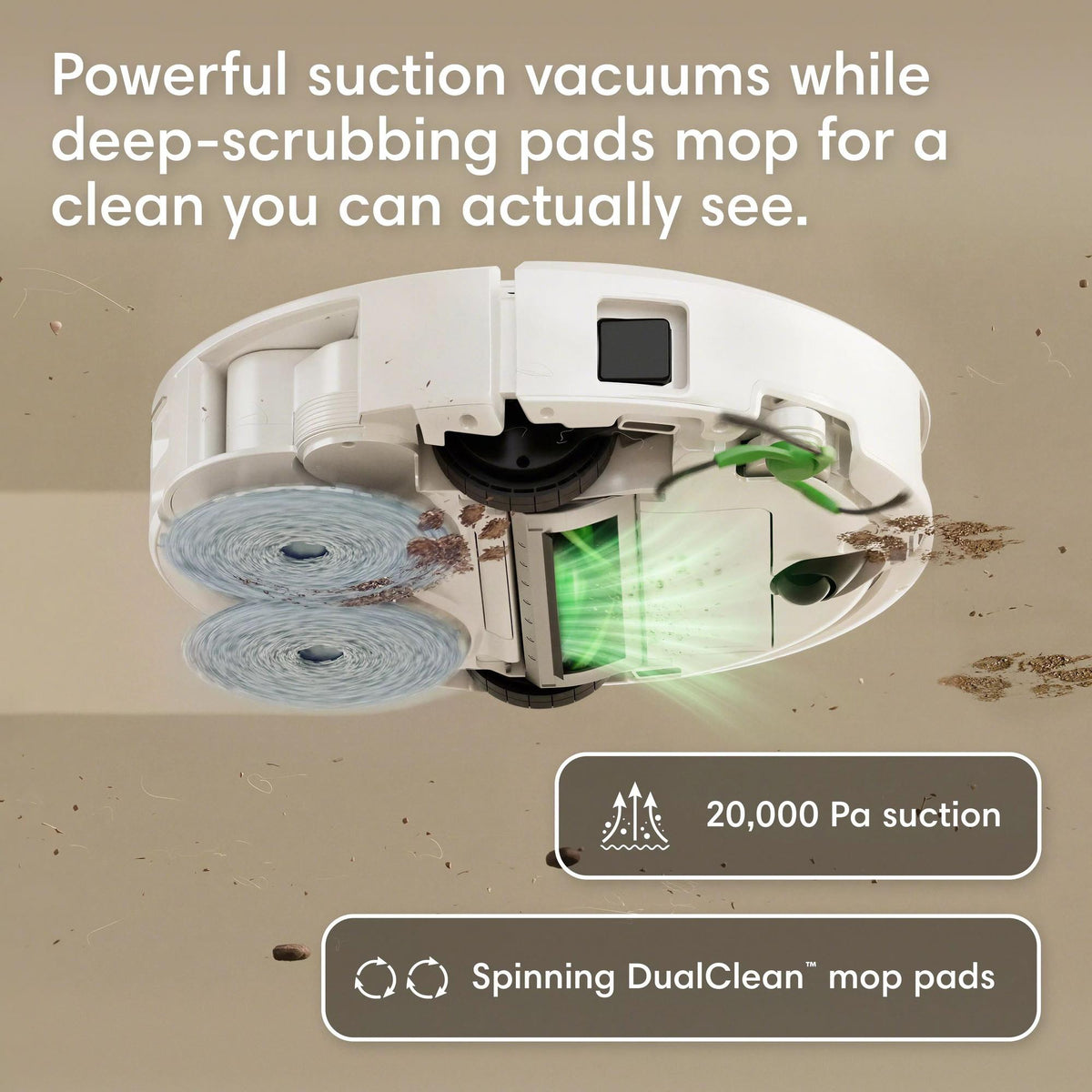 iRobot Roomba Plus 415 Combo Robot Vacuum White with AutoWash Dock