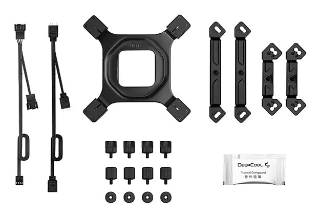 DeepCool AG620 BK ARGB V2 Chipset / Motherboard Air Cooler, 120mm, Black, 1 pc
