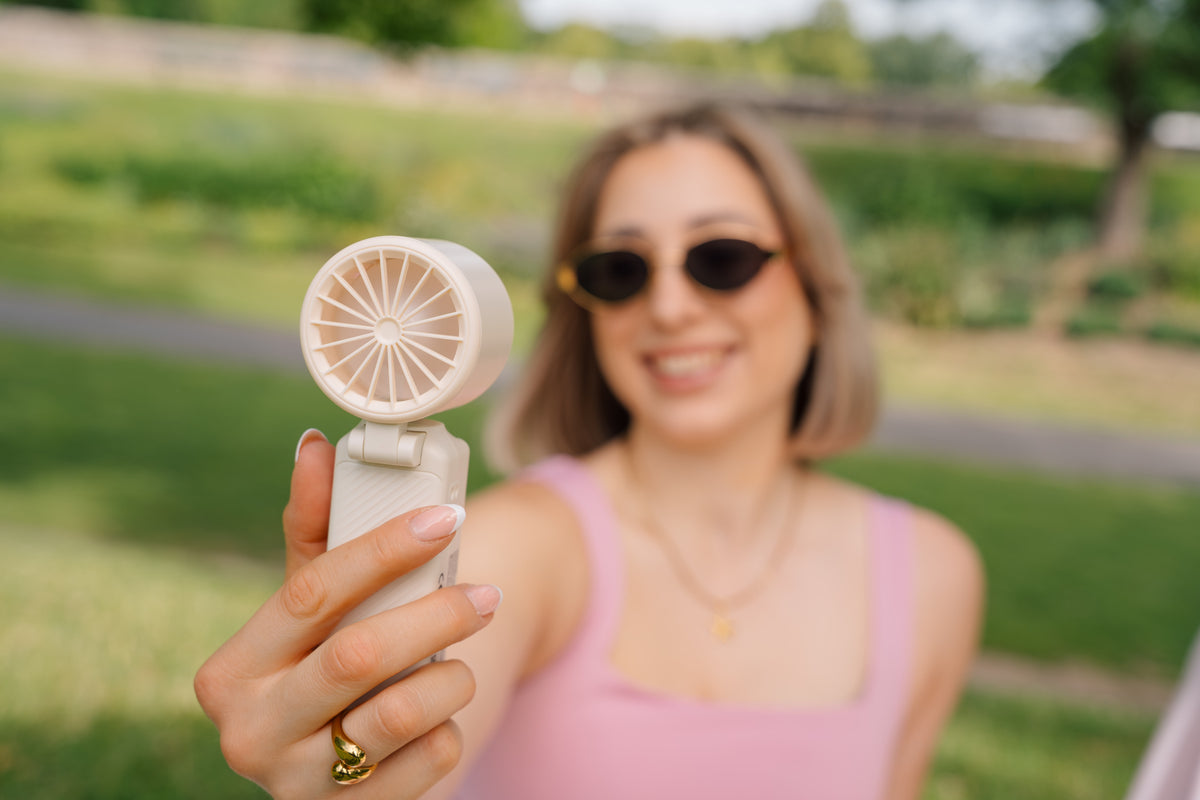 Verbatim Cool'n'Go Ice Touch Mini Handheld Fan wh./sil. 32348
