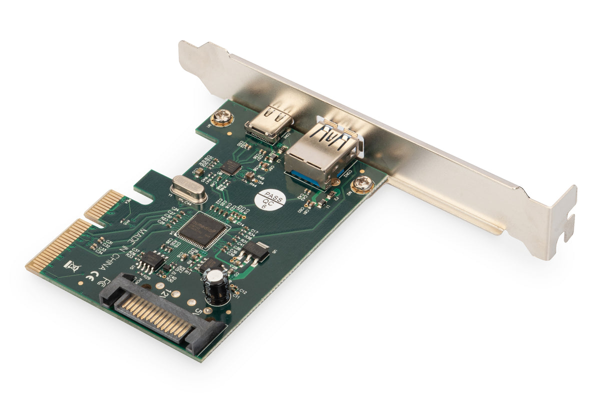 DIGITUS PCI Expr Card 2x USB 3.1 1 Port USB-C + USB A