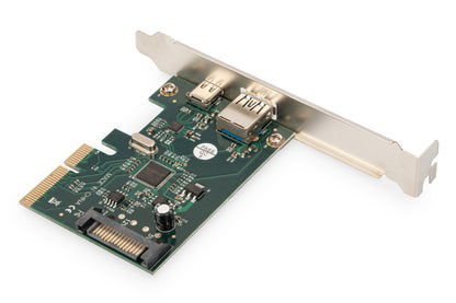 DIGITUS PCI Expr Card 2x USB 3.1 1 Port USB-C + USB A