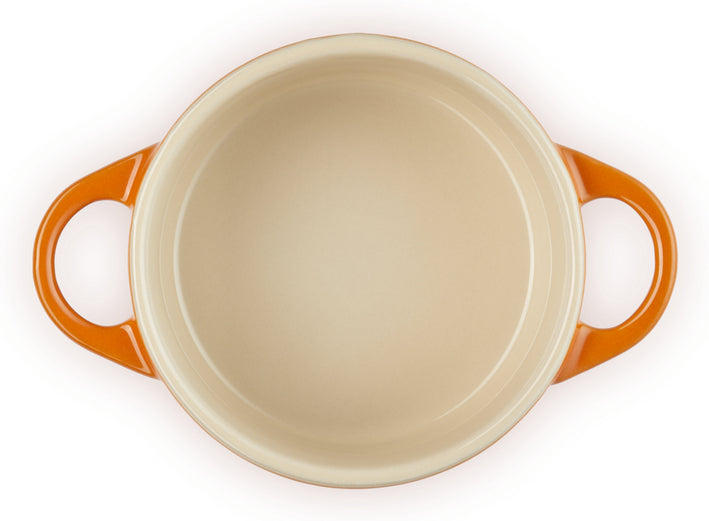 Σετ από 4 μικρές πήλινες κατσαρόλες Le Creuset 10x5 εκ. σε ηφαιστειακό χρώμα