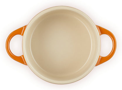 Σετ από 4 μικρές πήλινες κατσαρόλες Le Creuset 10x5 εκ. σε ηφαιστειακό χρώμα