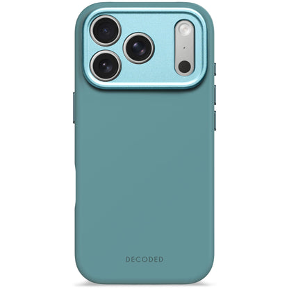 Decoded Antimicrobial Silicone Back Cover for iPhone 17 Pro, Retro Blue