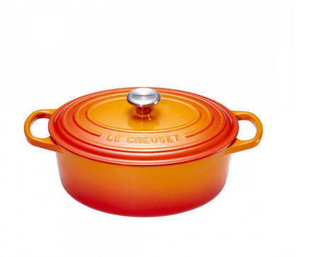 Le Creuset Signature Οβάλ Κατσαρόλα 27 εκ ηφαιστειακού χρώματος