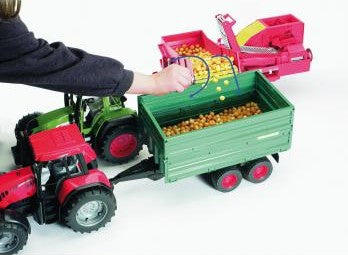 BRUDER 02130 Grimme SE 75-30 Potato Harvester with 80 Potato Replicas
