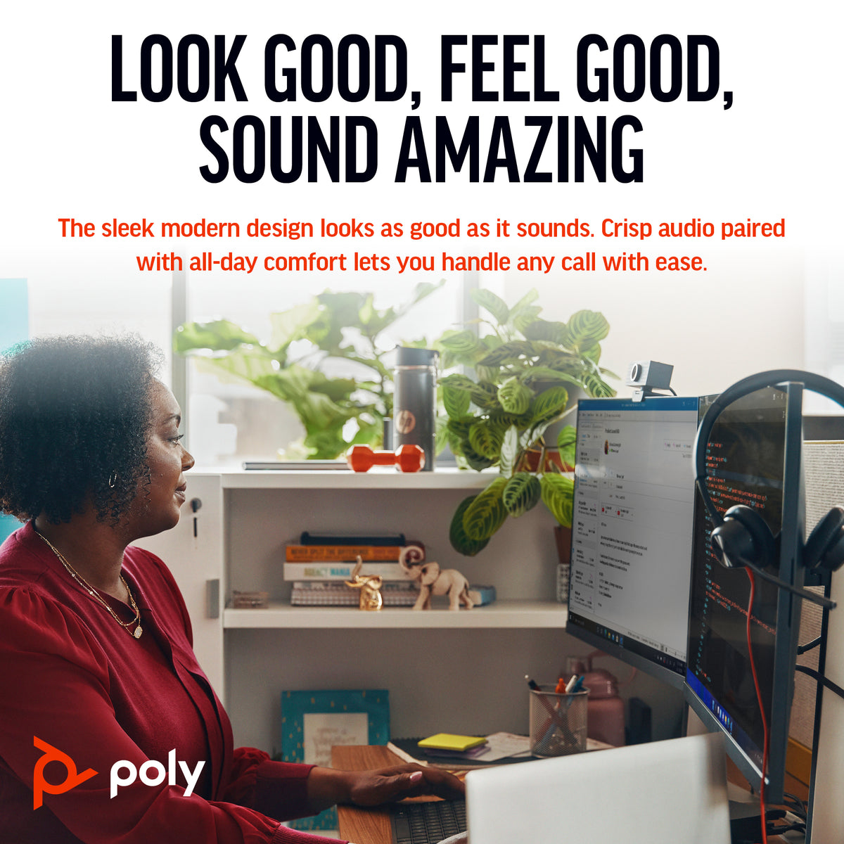 Poly Headset Blackwire 3325 Stereo USB-C + 3.5mm + USB C/A-A