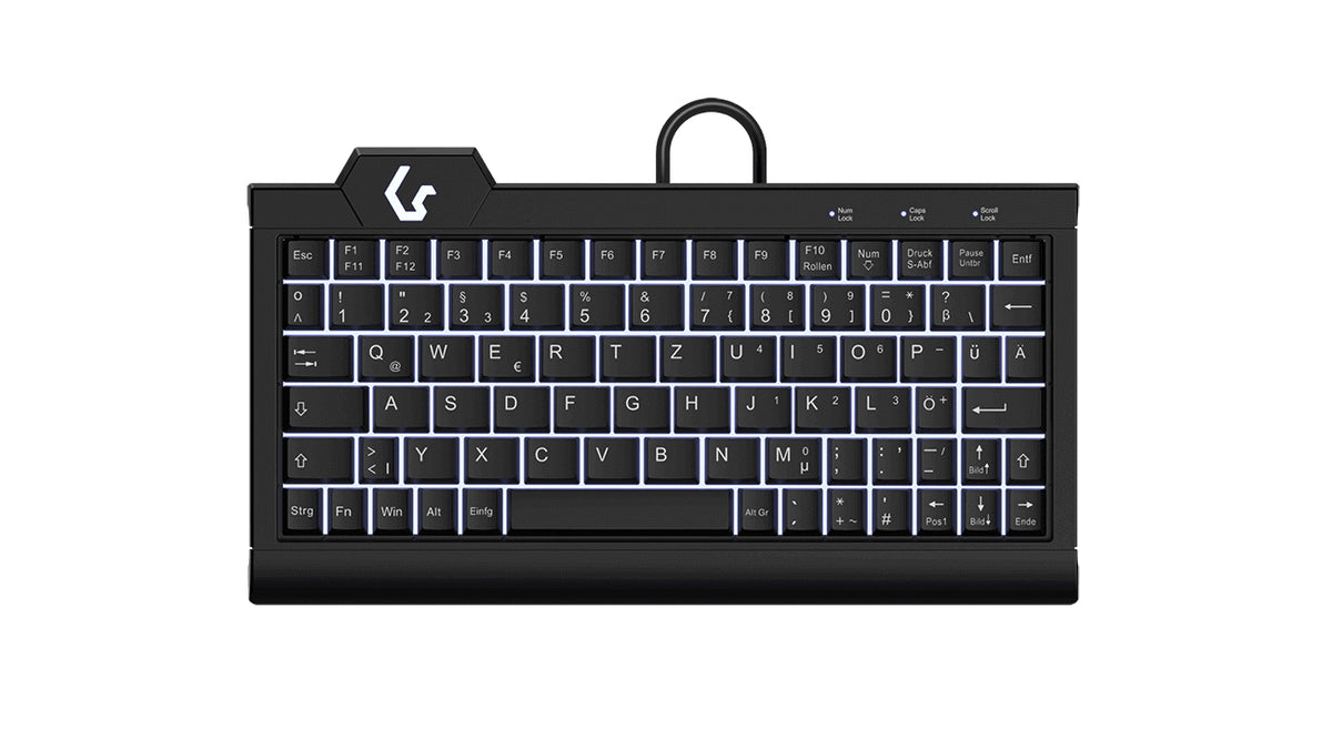 KeySonic Super Mini-TAS, Backlight, BK, KSK-3010ELC (DE)