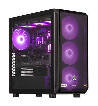 Actina 5901443414575 Επιτραπέζιος Υπολογιστής AMD Ryzen™ 7 7800X3D με 32 GB DDR5-SDRAM, 2 TB SSD, NVIDIA GeForce RTX 5070 Ti, Μέσης Κατηγορίας Πύργος Μαύρου Χρώματος