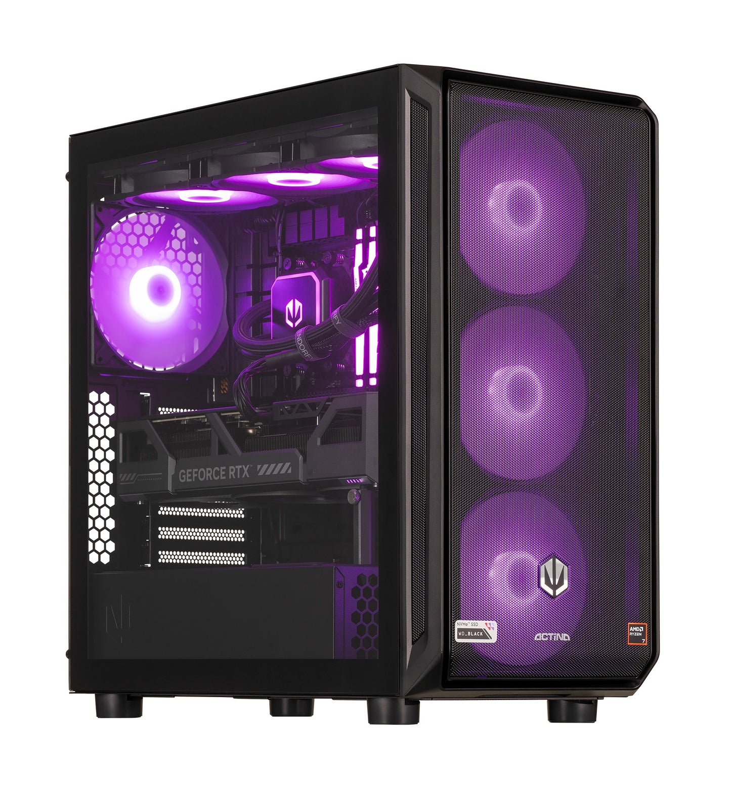 Actina 5901443411925 PC AMD Ryzen™ 7 9800X3D 32 GB DDR5-SDRAM 2 TB SSD NVIDIA GeForce RTX 5090 Midi Tower Black