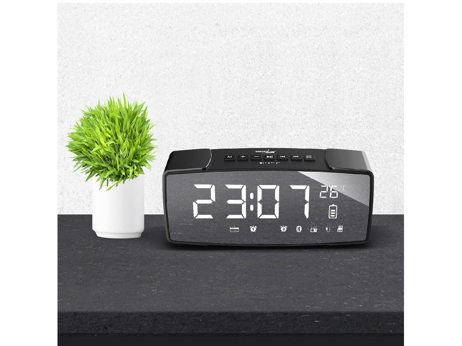 Greenblue 62917 Clock Digital Black, Grey