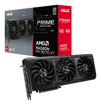 Asus Radeon RX 9070 XT PRIME GAMING OC (Gray, RDNA4, GDDR6, 3x DisplayPort, 1x HDMI 2.1)