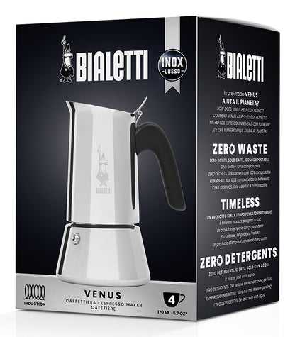 Bialetti Venus Κουτί Καφετιέρας Moka 0,1 Λ Ασημί