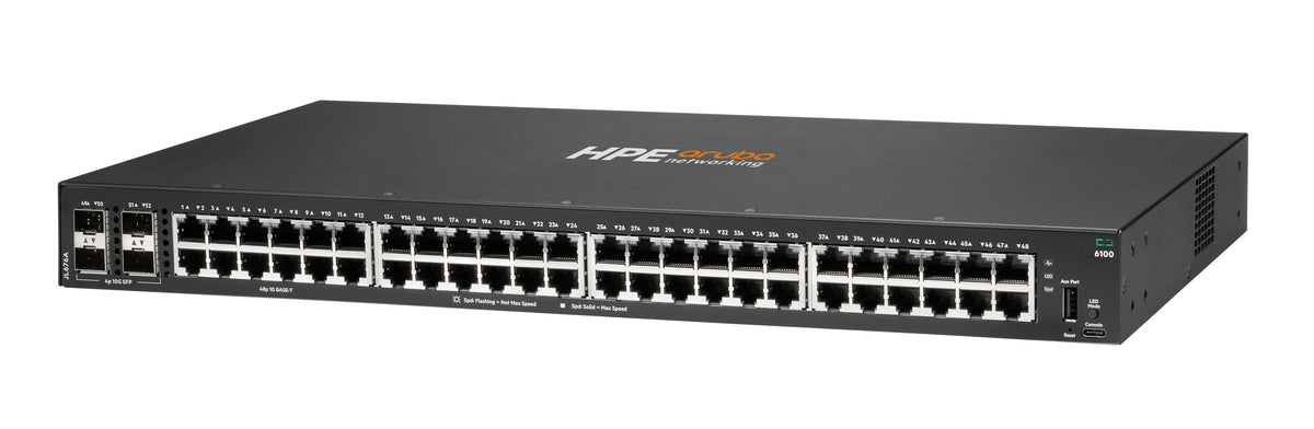 HPE Aruba 6100 48G 4SFP+ Switch Managed
