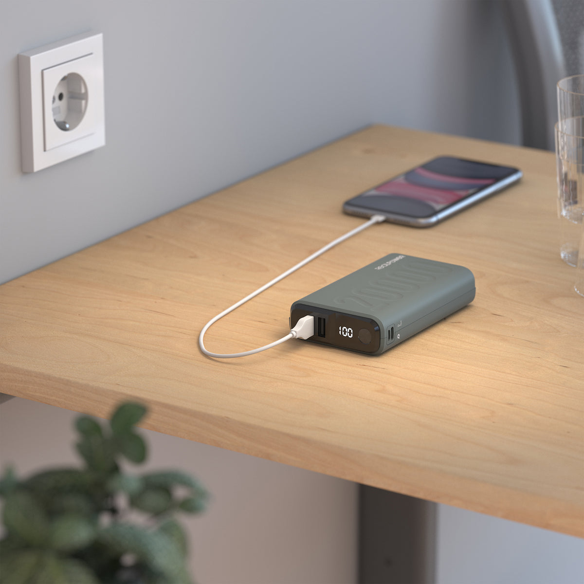 RealPower Powerbank PB-20000 PD+    Midnight Green 20.000mAh