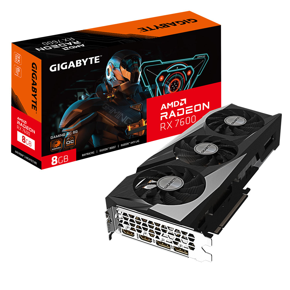 Κάρτα Γραφικών GIGABYTE Radeon RX 7600 GAMING 8GB OC