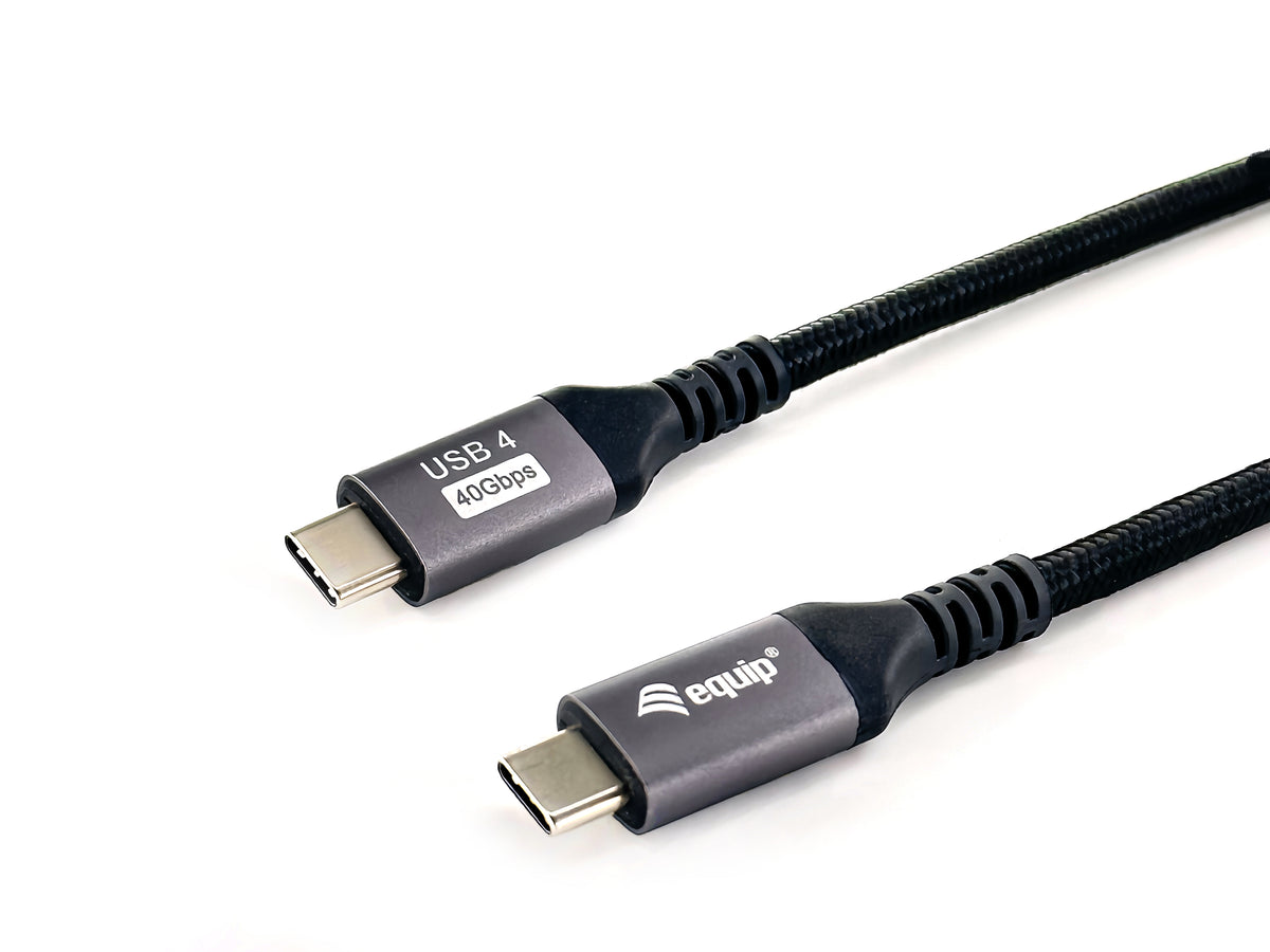 Equip Kabel USB-C4.0->C Gen3     PD240W St/St  2.00m schwarz