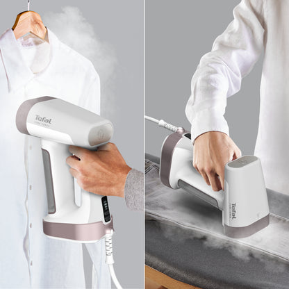 Tefal Pure Force DT8765E0 Handheld Garment Steamer, 0.18 L, 1800 W, Black/Cinnamon