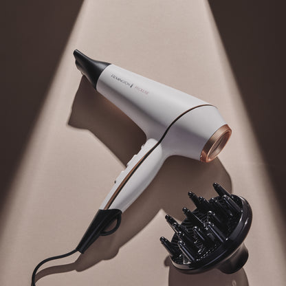 Remington PROluxe AC9140 Professional Hair Dryer, Ionic, 2400W, Ivory