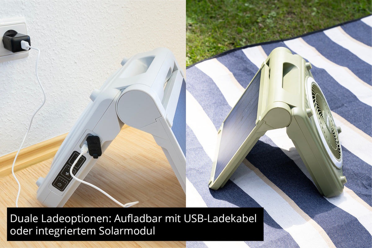 Unold 86517 Solar Fan grey Camping