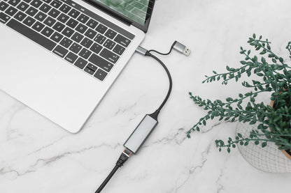 DIGITUS USB Type-C Gigabit Ethernet Adap. 2.5G USB-C+USB A