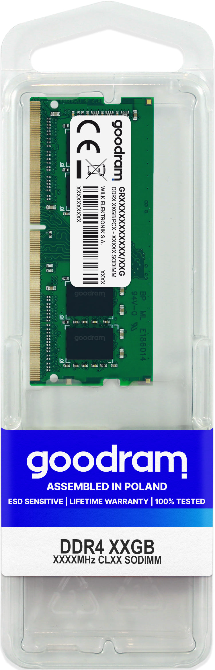 Goodram GR2666S464L19S/16G memory module 16 GB 1 x 16 GB DDR4 2666 MHz