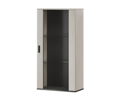 Ντουλάπι τοίχου Cama S2 SOHO διαστάσεων 60x29x112 εκ., σε απόχρωση κάσμιρο και μαύρο