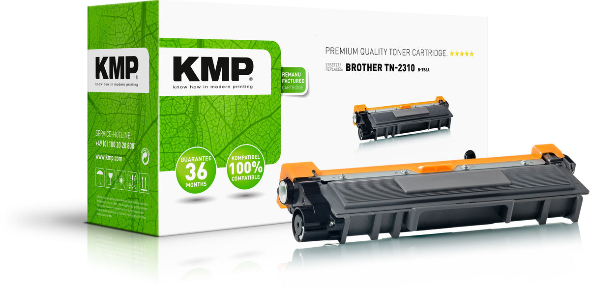 KMP Toner Brother TN-2310 Black 1200 S. B-T56A Remanufactured