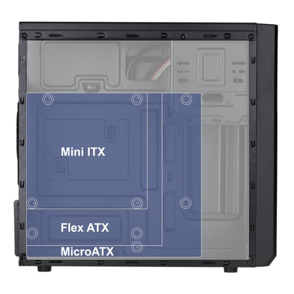Akyga AK17BK computer case Micro Tower Black