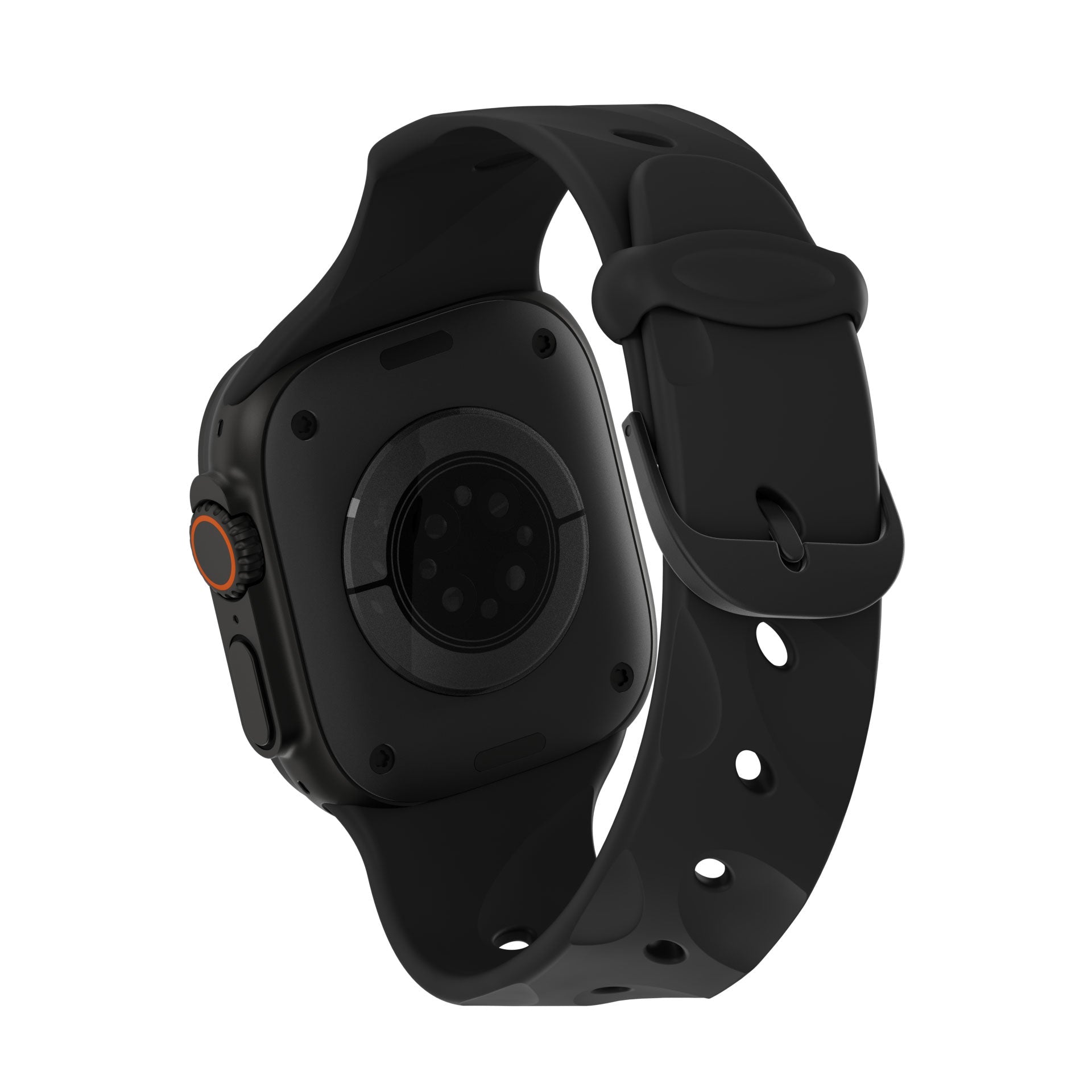 Decoded Silicone Ares Splice Strap for Apple Watch 40/42mm in Black