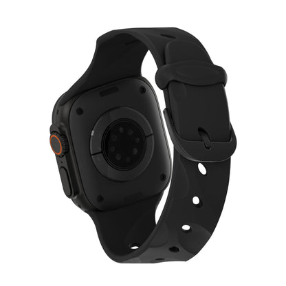Decoded Silicone Ares Splice Strap for Apple Watch 40/42mm in Black