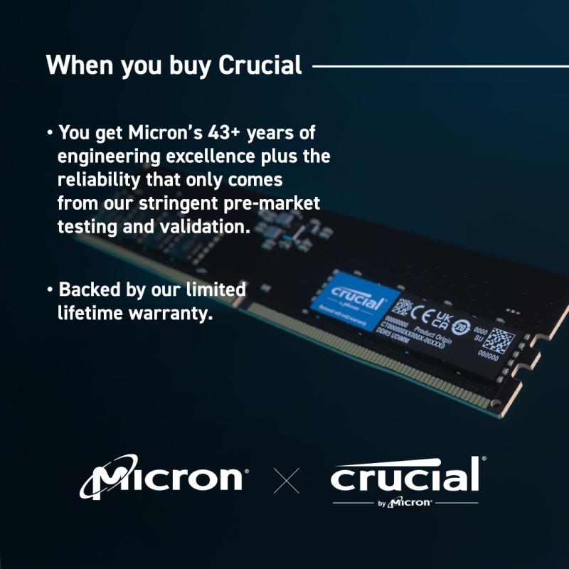 Crucial DDR5 16GB 5600MHz (CT16G56C46U5)