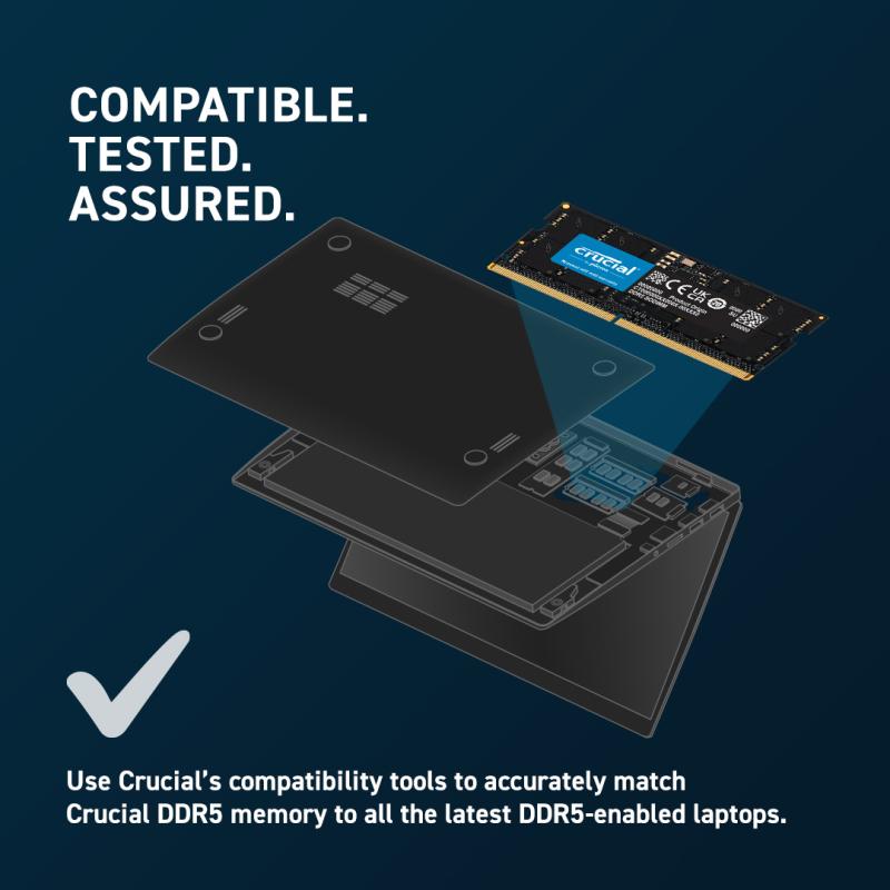 Crucial DDR5 16GB 5600MHz SO-DIMM SODIMM (CT16G56C46S5)
