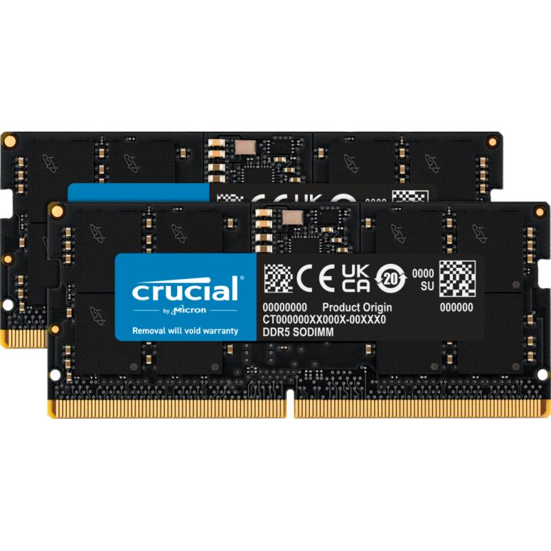 Crucial DDR5 32GB (2x16GB) 5600MHz SO-DIMM SODIMM (CT2K16G56C46S5)