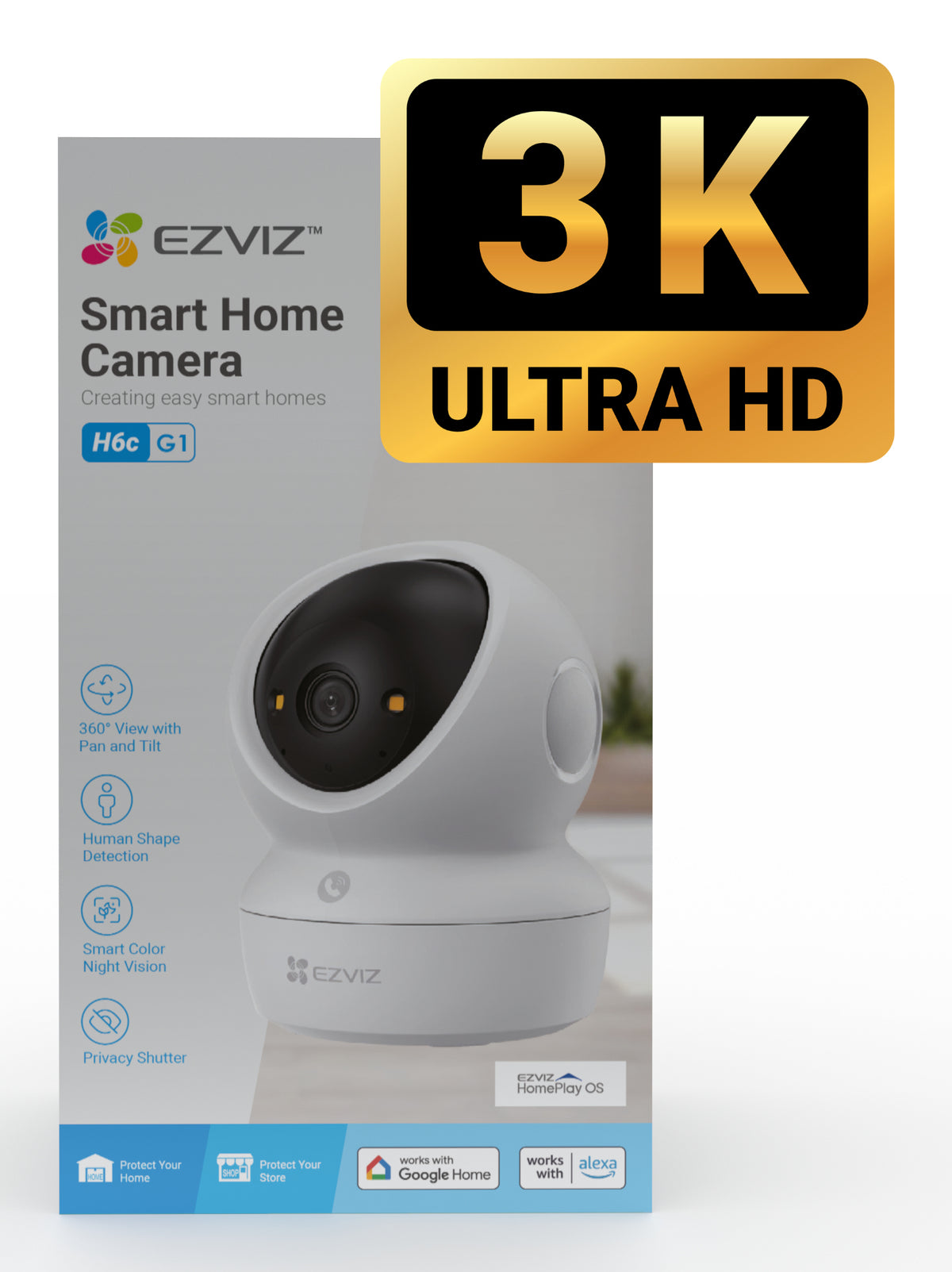 EZVIZ H6C security camera Spherical IP security camera Indoor 1920 x 1080 pixels Desk
