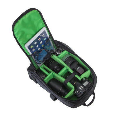Rivacase 7490 Green Mantis Camera Backpack - Black