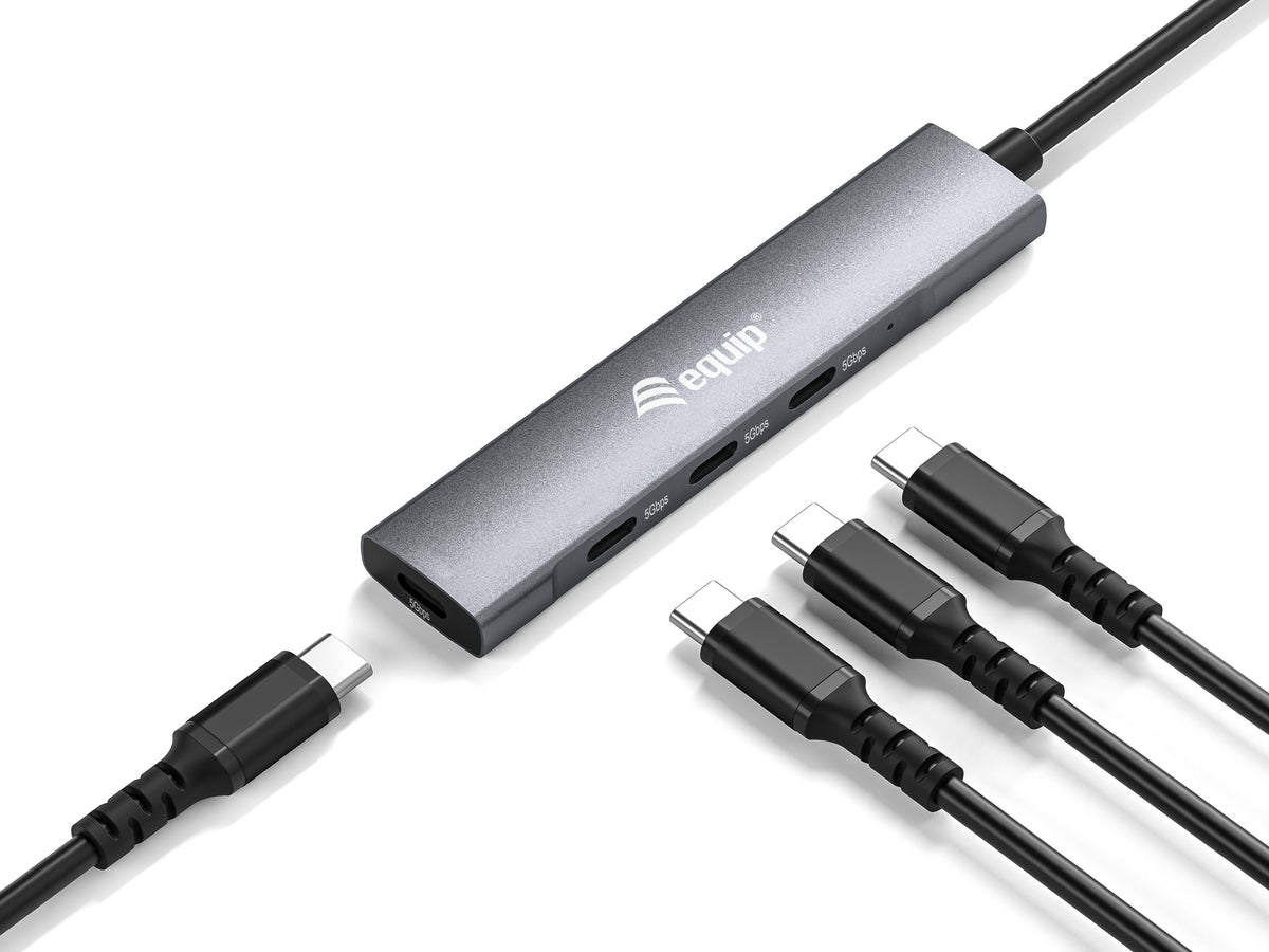 Equip 4-Port USB-C3.2-Hub->4xUSB-C 3.2                 5Gbps