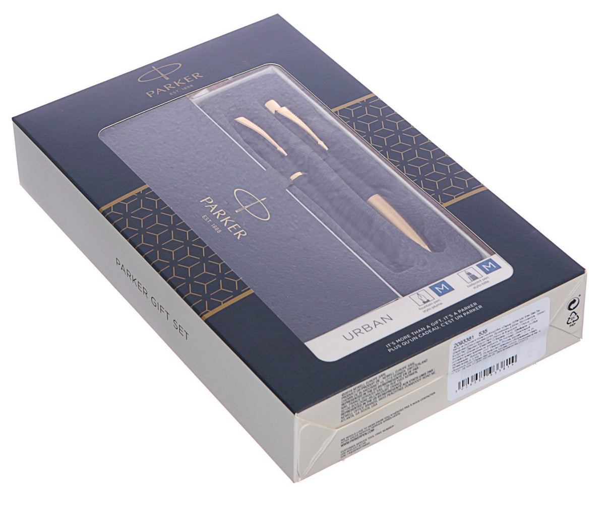 Parker Urban Muted Black Golden Clip Duo Set with Gift Box
