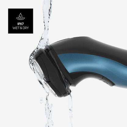 Taurus 3 Side Shave IPX7 Rotation shaver Trimmer Black, Blue