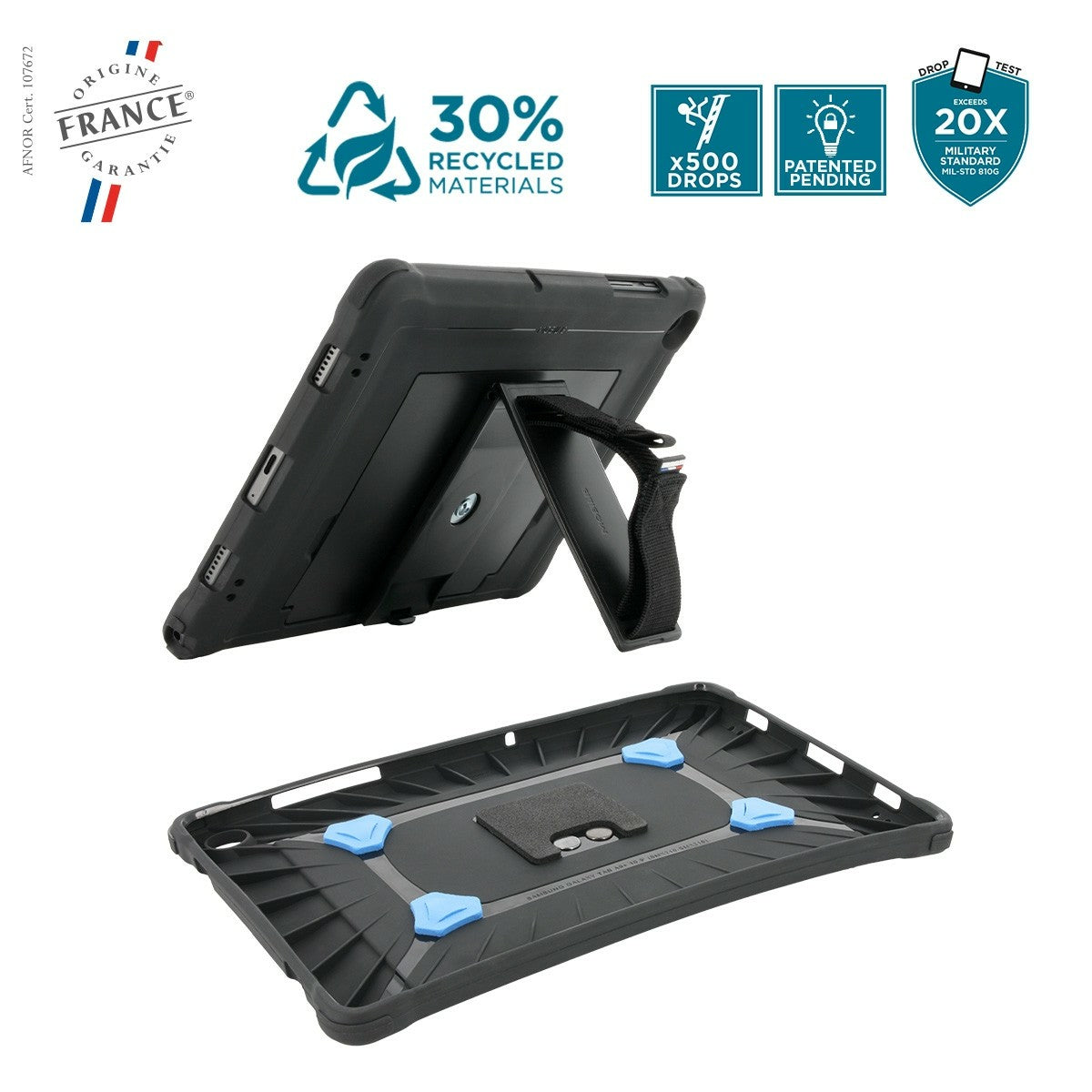 Mobilis PROTECH Case+360 handst.+kickstand+handstrap A9+10,9