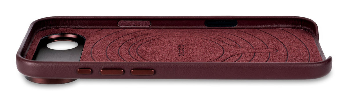 Decoded Leather Backcover for iPhone 17 Air in Dark Ruby