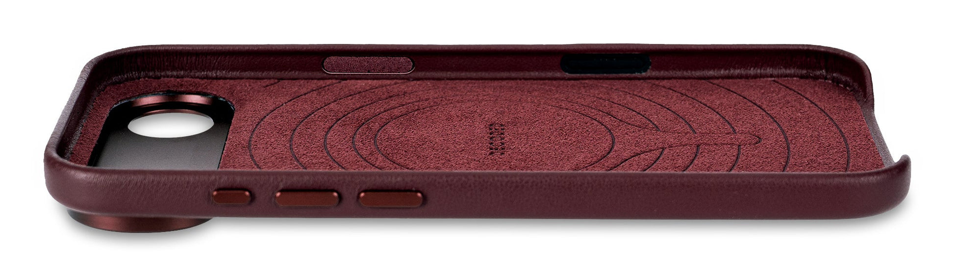 Decoded Leather Backcover for iPhone 17 Air in Dark Ruby