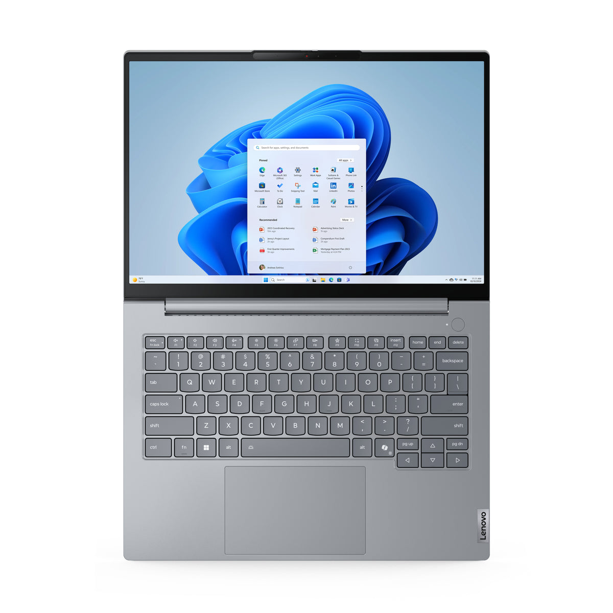 Lenovo ThinkBook 14 G8 IAL Laptop with Intel Core Ultra 7 255H Processor, 14" WUXGA Display, 16 GB DDR5-SDRAM, 512 GB SSD, Wi-Fi 6E (802.11ax), Windows 11 Pro, English, Grey