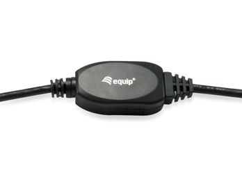 Equip Kabel USB-A3.0->A Akt. Erweiter.  St/Bu 10.00m schwarz