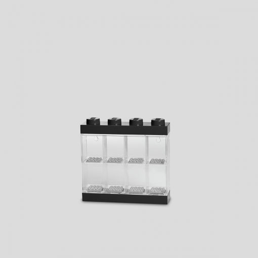 Room Copenhagen LEGO Minifigure Display Case 8 Black (Black/Transparent)