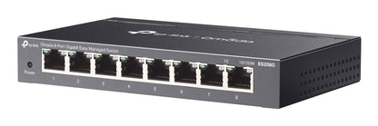 Διακόπτης Δικτύου TP-Link Omada ES208G Διαχειριζόμενος L2 Gigabit Ethernet (10/100/1000) Μαύρος