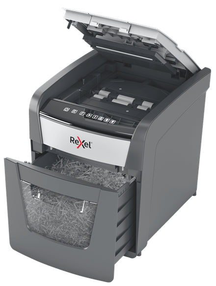 Rexel Optimum AutoFeed+ 50X paper shredder Cross shredding 55 dB 22 cm Black, Grey