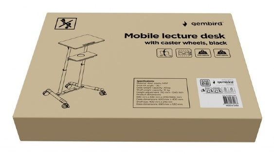 Gembird TVS-DESK-01-BK standing desk Black