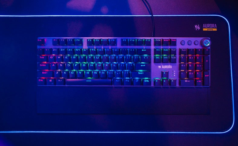 iBox Aurora K-4 keyboard USB QWERTY Black