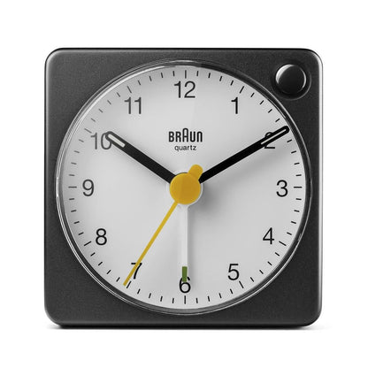 Braun BC 02 XBW quartz alarm black / white with light switch